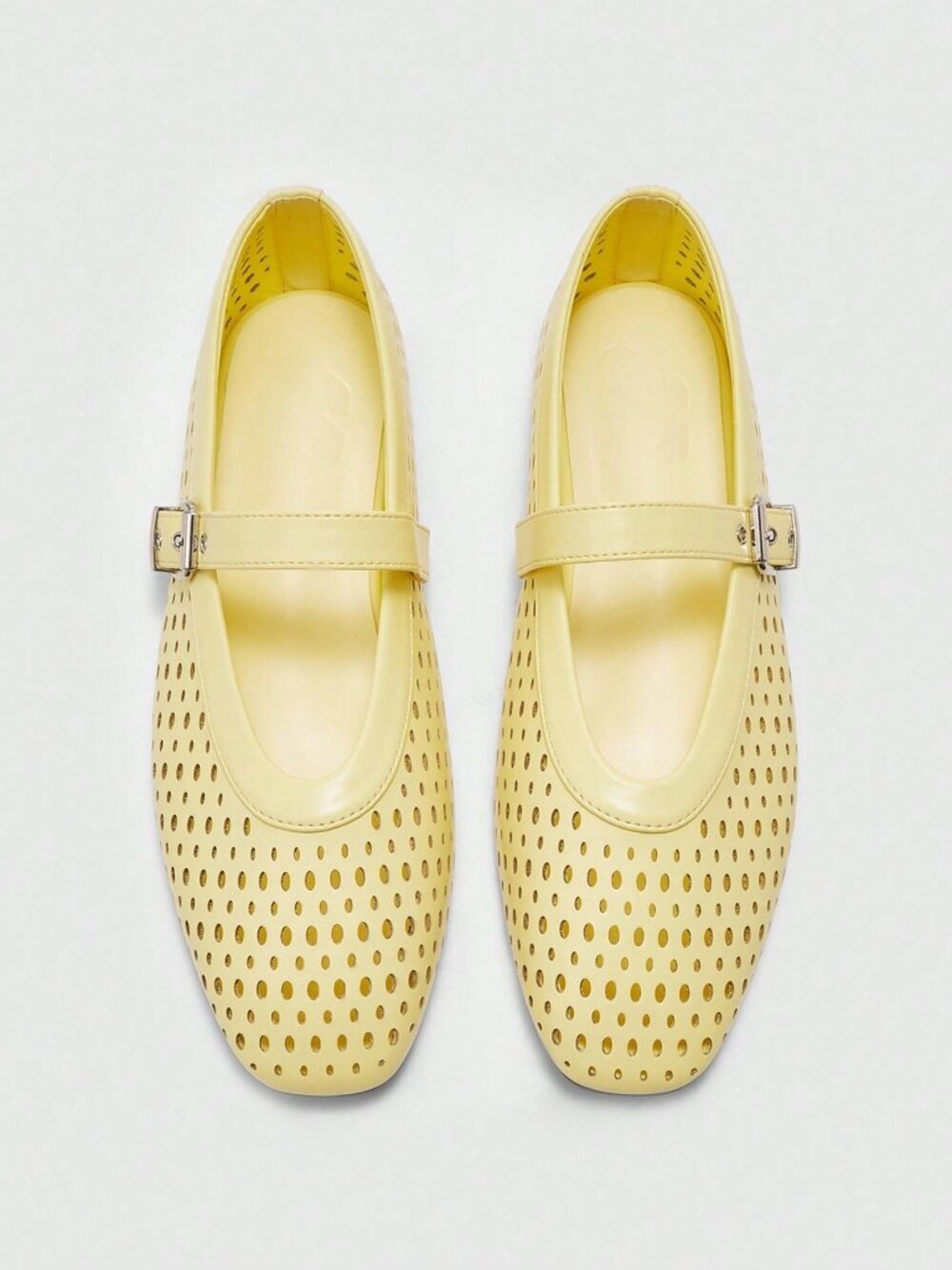 Yellow Business Casual Women's Versatile Casual Mary Jane Flat Shoes